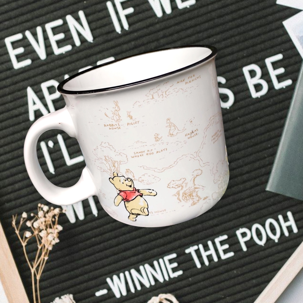 Disney Winnie the Pooh White "100 Acre Wood" 20 oz. Ceramic Mug